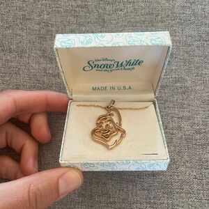 Vintage Van Dell Disney Gold Dwarf Necklace